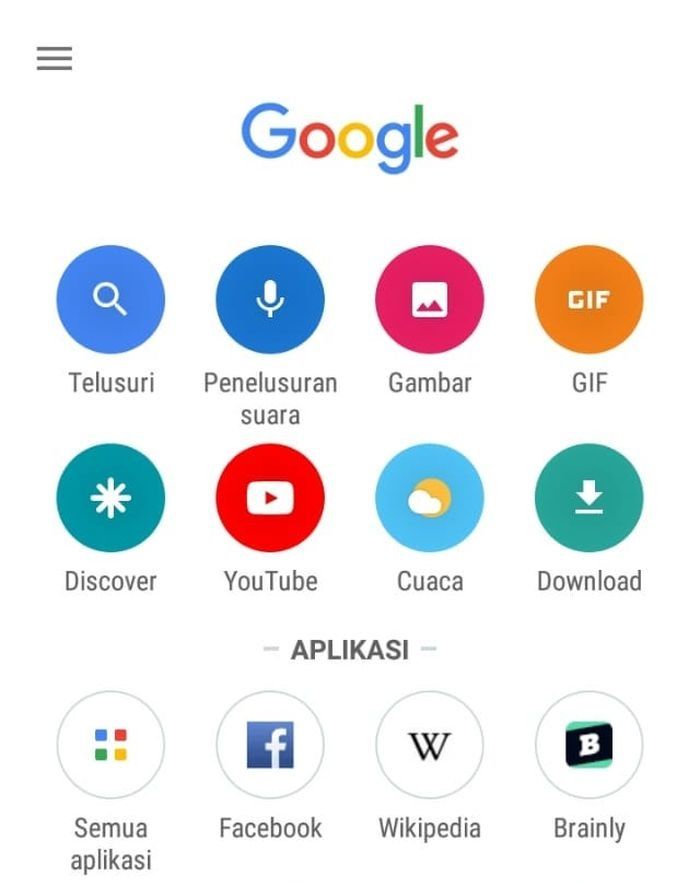 Aplikasi pembaca berita Google Go