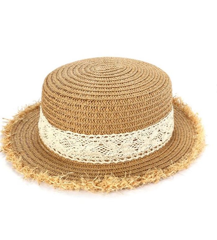 Urban State Frayed Lace Boater Ha