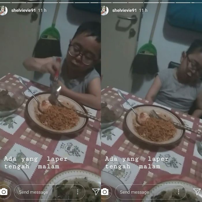 Momen makan malam pertama Daus Mini dan istri