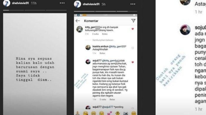 Istri Daus Mini, Shelvie Hana Wijaya geram dengan komentar netizen yang dianggap menghina sang suami.