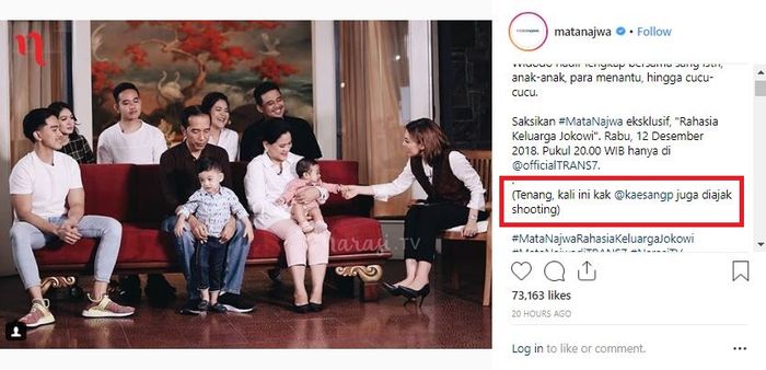 Kaesang Pangarep disindir Najwa Shihab