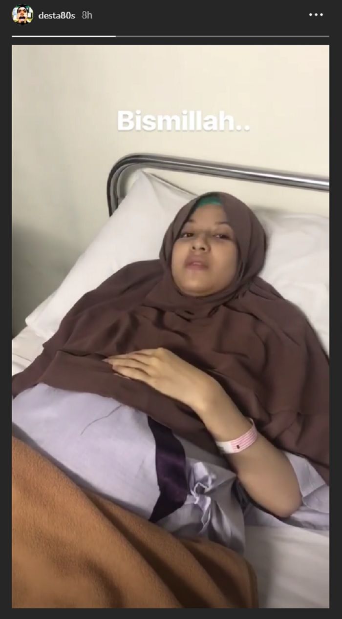 Natasha Rizky saat akan melahirkan