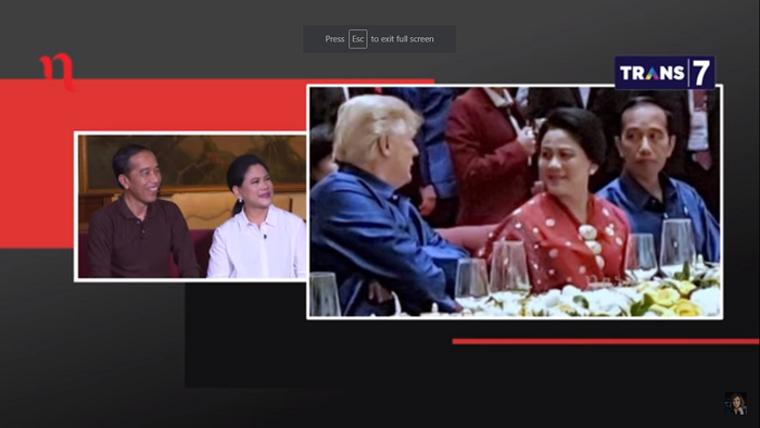 IRIANA JOKOWI DAN DONALD TRUMP