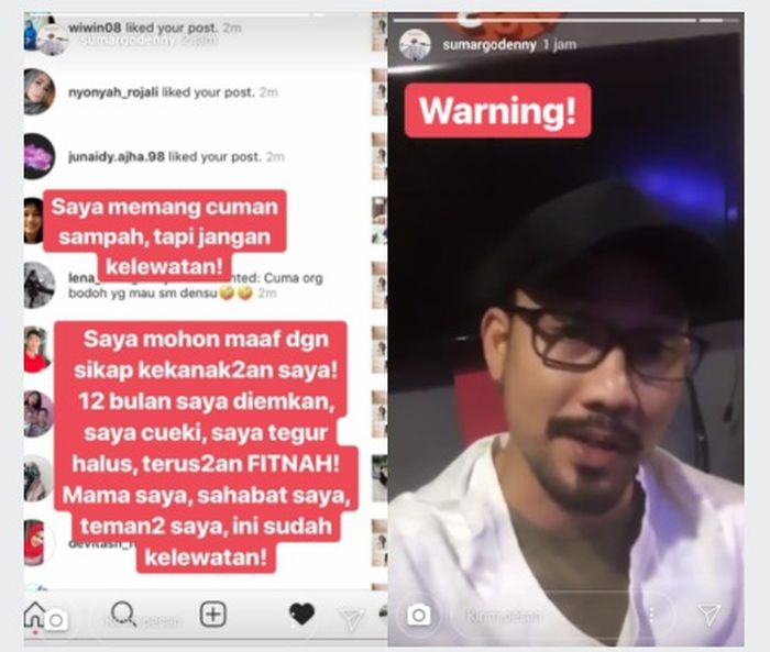 Dikabarkan Batal Menikahi Dita Soedarjo, Denny Unggah Curhatan
