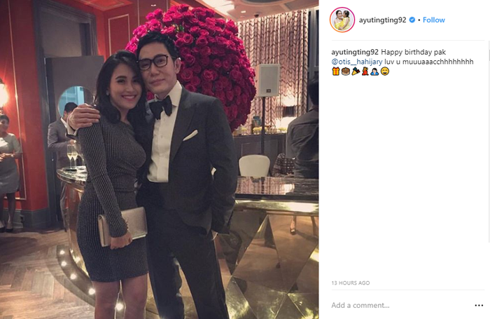 ucaan ulang tahun ayu ting-ting pada Otis