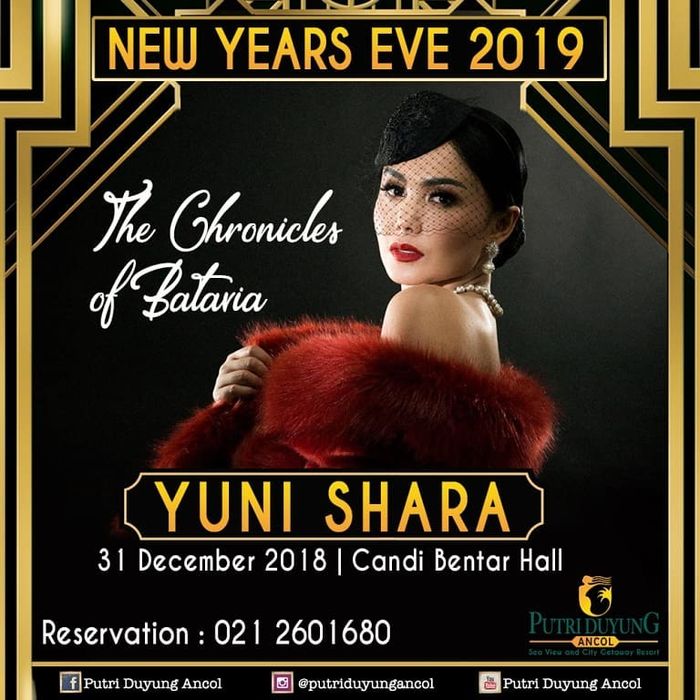 Acara New Years Eve 2019 di Putri Duyung Ancol.