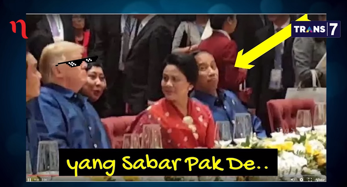 saat iriana akrab dengan donald trump respon jokowi bikin nitizen ngakak