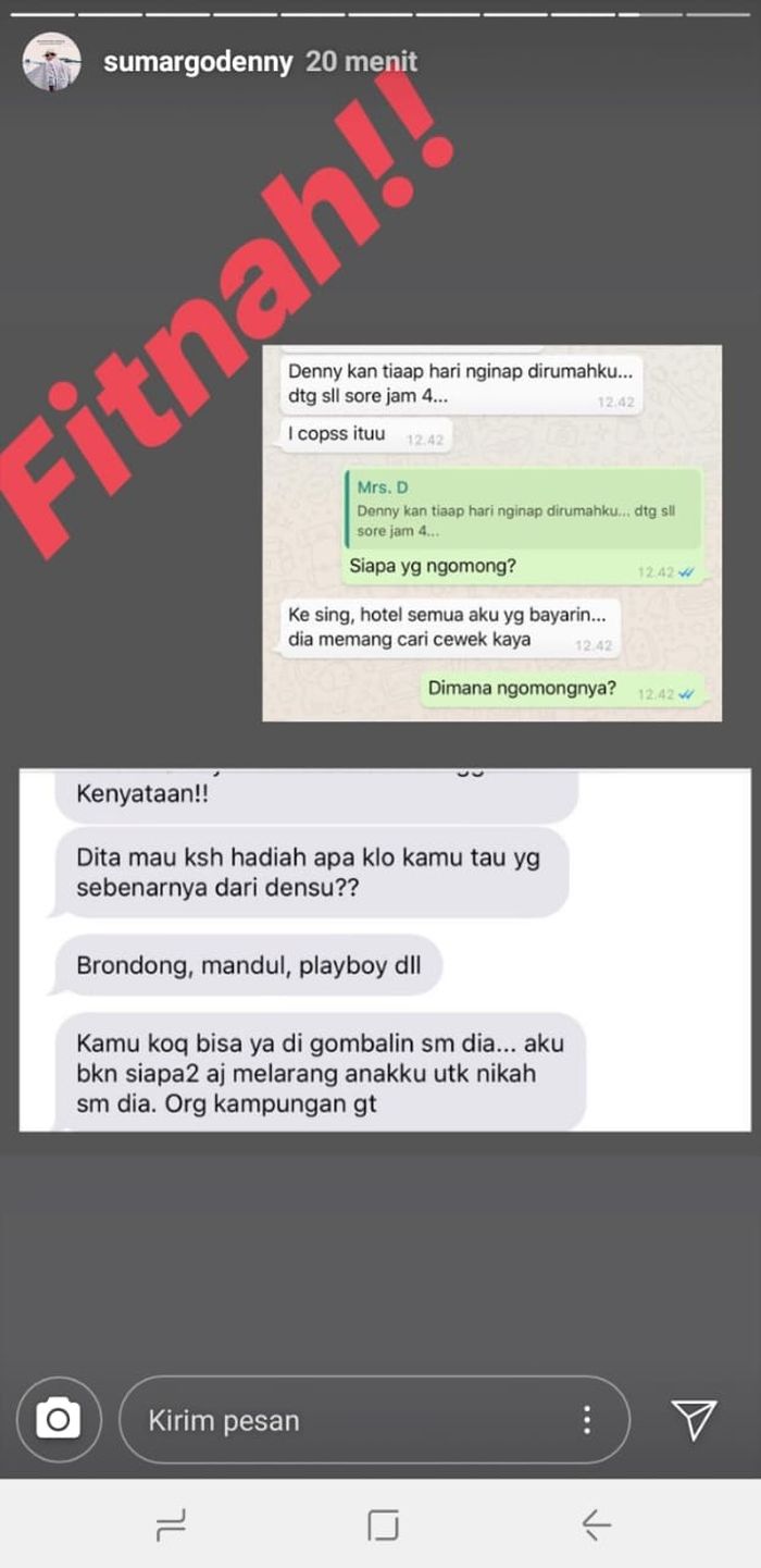 Seorang tak dikenal menyebutkan bahwa <a href='https://medan.tribunnews.com/tag/denny-sumargo' title='Denny Sumargo'>Denny Sumargo</a> mencari perempuan kaya