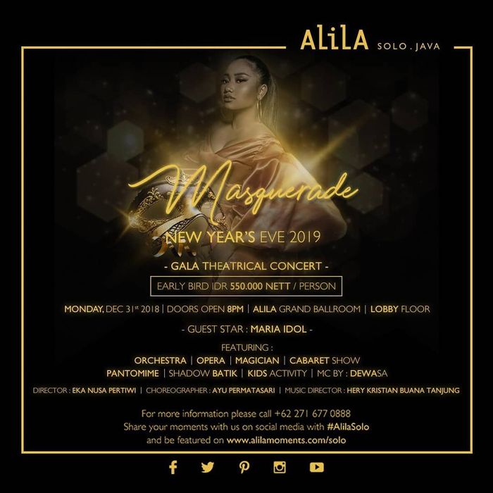 Acara Masquerade di Hotel Alila Solo.