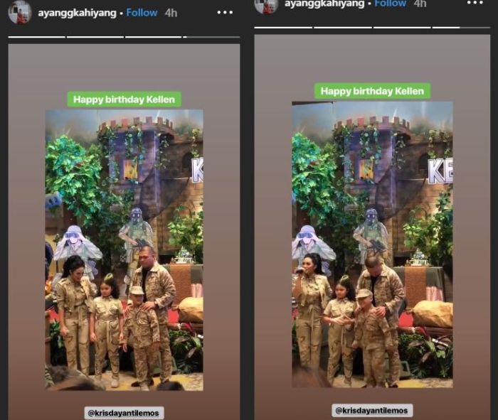 Hadiri di Pesta Ulang Tahun Putra Krisdayanti-Raul Lemos, Penampilan Kahiyang Curi Perhatian