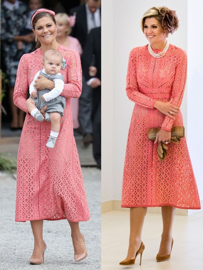 Putri Kerajaan dengan Busana Kembar - Princess Victoria of Sweden & Queen Maxima of The Netherlands