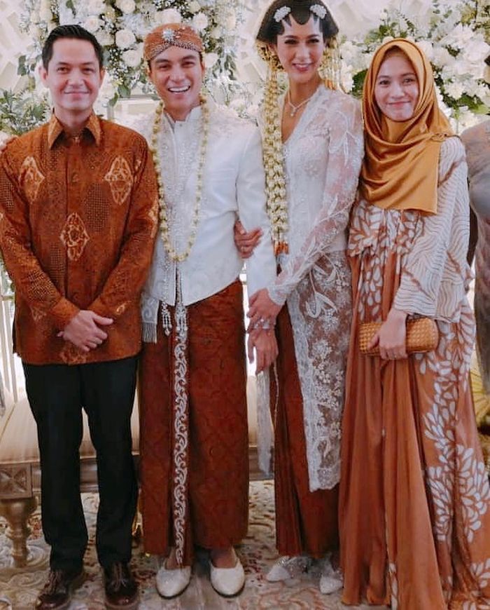 Alyssa Soebandono saat menghadiri pernikahan Baim Wong dan Paula Verhoeven