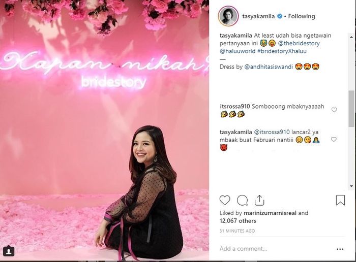 Unggahan Tasya Kamila