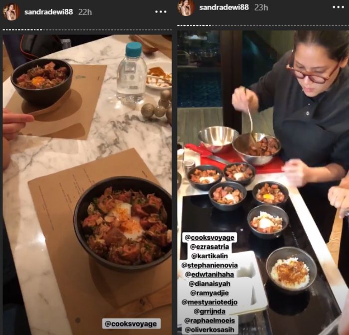 Pesta Natal Sandra Dewi, koki pribadi