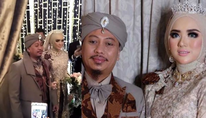 Suasana resepsi pernikahan Opick dan Bebi Silvana