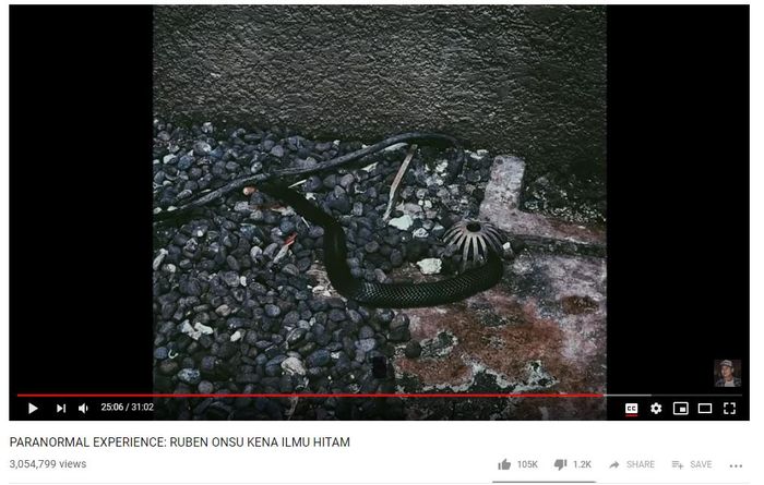 Hasil tangkap layar unggahan video YouTube Raditya Dika saat berkunjung ke kediaman Ruben Onsu.