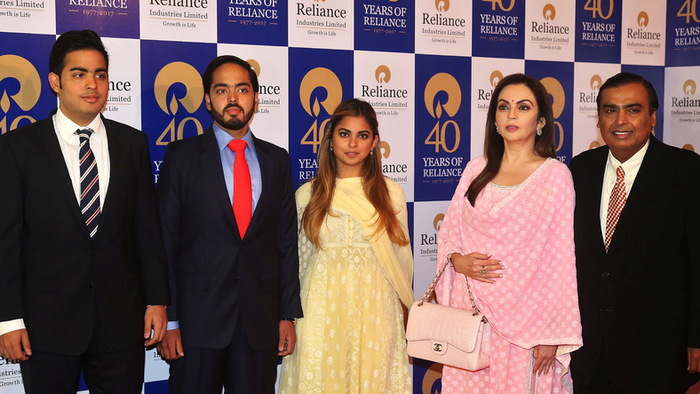 Crazy Rich Indian, Keluarga Ambani.