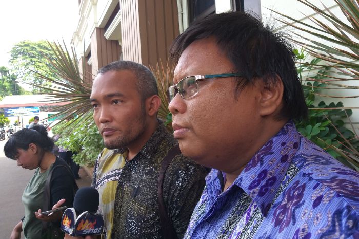 Kuasa hukum Vicky Prasetyo, Marloncius Sihaloho, di kawasan Pengadilan Agama, Jakarta Selatan, Kamis (20/12/2018).

