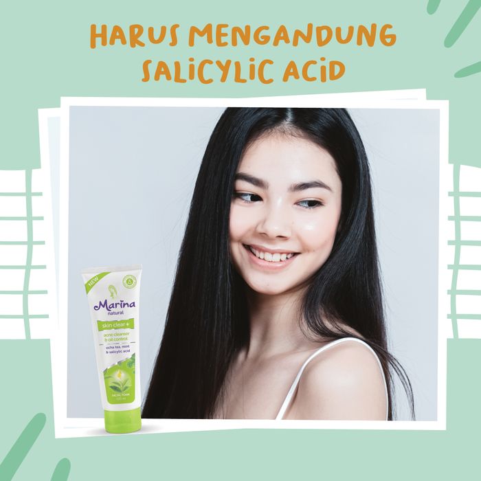 Harus mengandung salicylic acid
