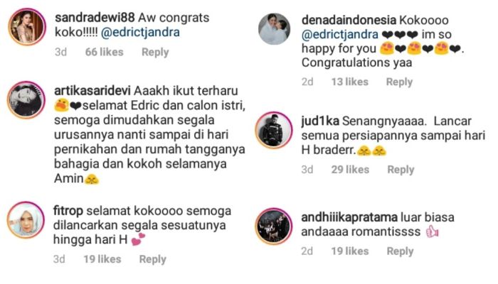 Momen Penuh Haru Edric Tjandra Melamar sang Kekasih Banjir Doa dan Pujian dari Kalangan Artis