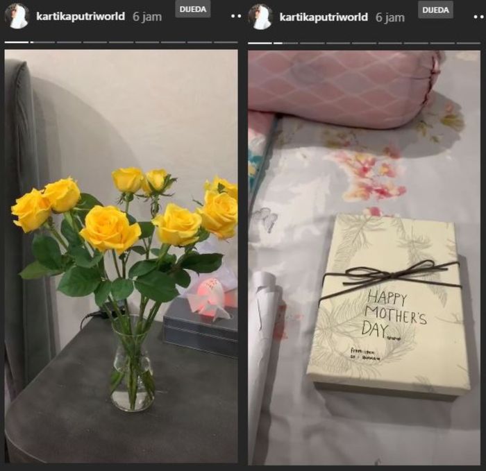 Kado Hari Ibu untuk Kartika Putri dari anak-anak Habib Usman.
