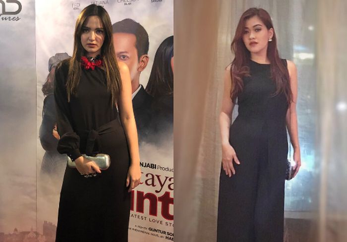Beda gaya Nia Ramadhani vs Talitha Elizabeth saat mengenakan dress bernuansa hitam
