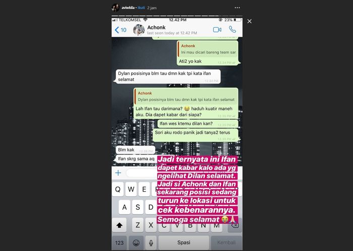 Istri Ifan Seventeen Dylan Sahara Ditemukan dalam Keadaan Hidup, Begini Kondisinya Sekarang