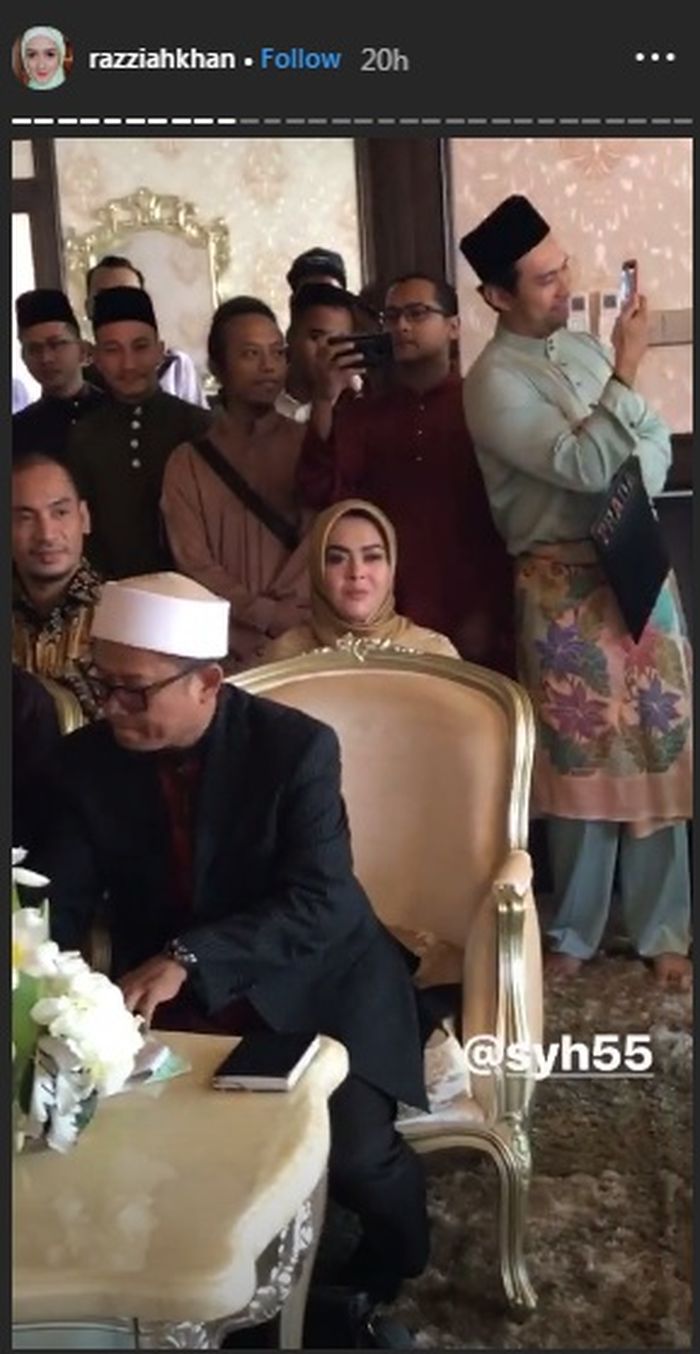 Aisyahrani datang ke akad nikah Adey Syafrien