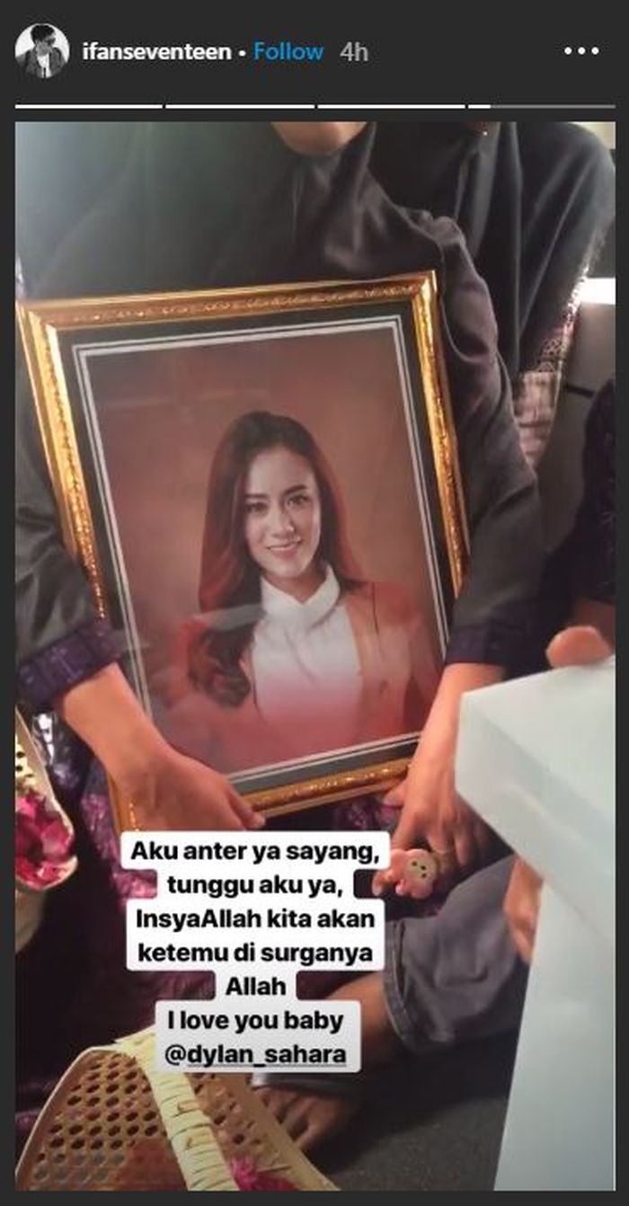 Unggahan Ifan Seventeen di Instagram pribadinya. 