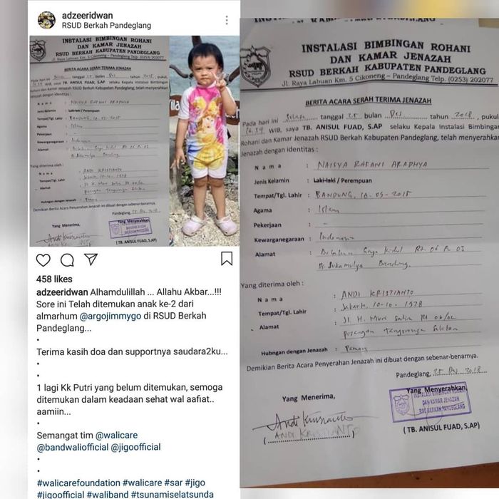 Anak Kedua Aa Jimmy sudah ditemukan 