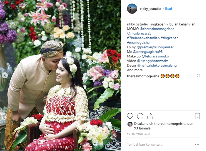 Tujuh bulanan Momo Geisha