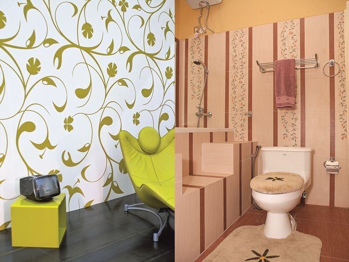 Pilihan warna dan modyif disesuaikan dengan fungsi ruang dan kesan yang ingin diciptakan.