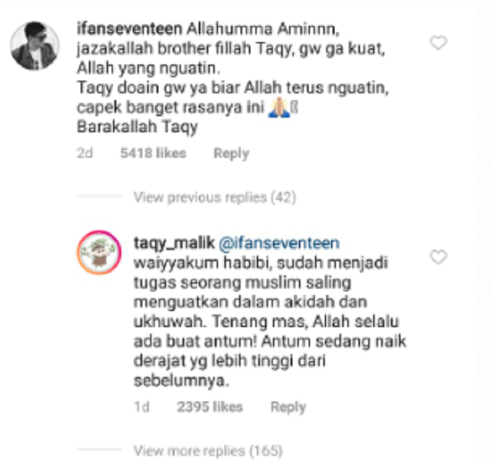 Ifan Seventeen membalas postingan Taqy Malik.