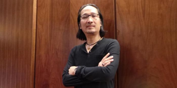 Dian Pramana Poetra hadir dalam jumpa pers konser Jakarta Dekade, di Mega Tower, kawasan Tendean, Jakarta, Jumat (7/11/2014).
