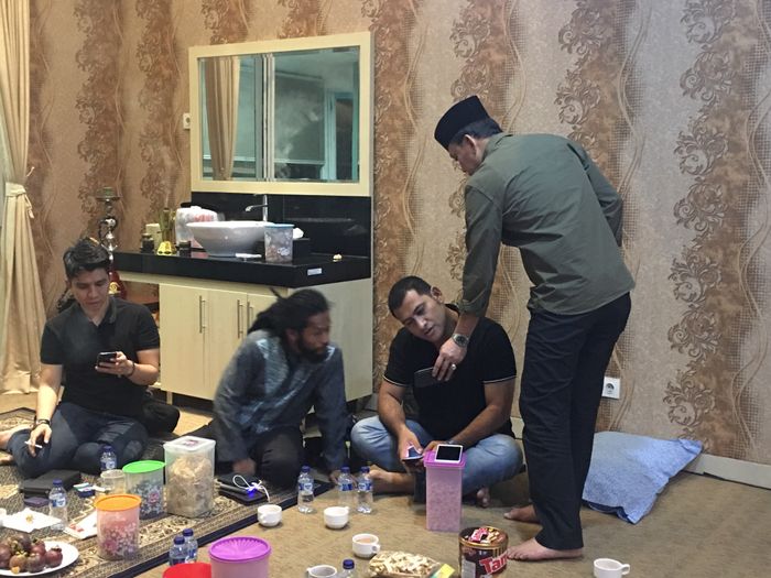 Sahabat herman berkumpul di basecamp