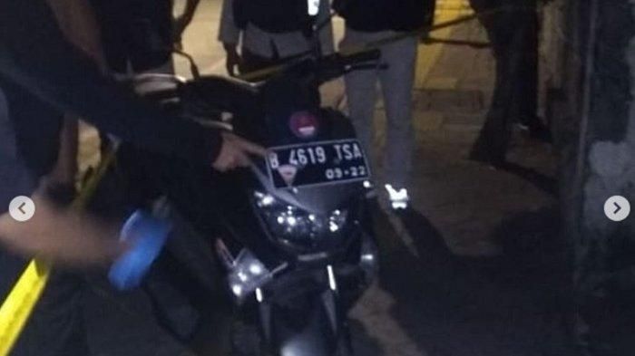 Motor Yamaha NMax B 4619 TSA yang diduga dikendarai pelaku penembakan Letkol CPM Dono Kuspriyanto
