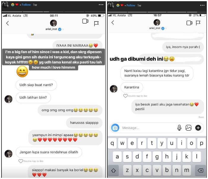 Ariel NOAH beri perhatian untuk Maria Eka, perempuan Jogja yang dijodohkan dengannya