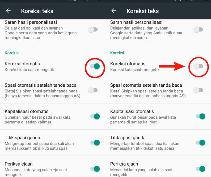 Cara Mematikan Auto Correct di Google Keyboard