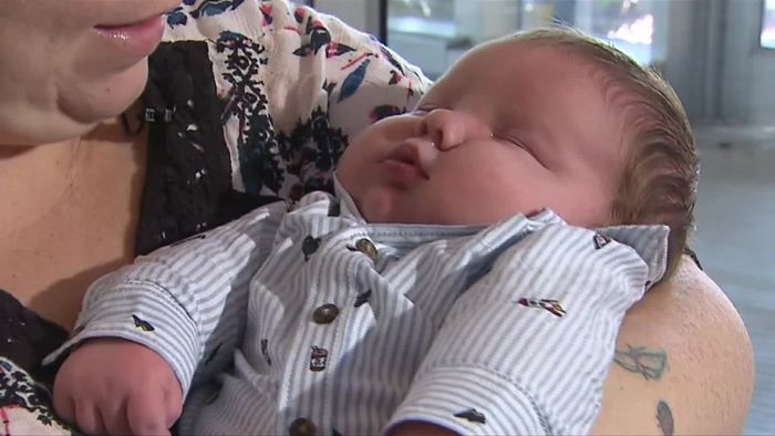 Bayi Ali yang lahir dengan berat hampir 6,8 kilogram.