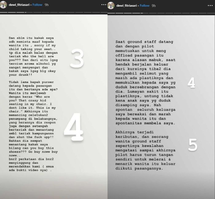 Klarifikasi Dewi Fitriasari, perempuan yang jadi saksi keributan di pesawat