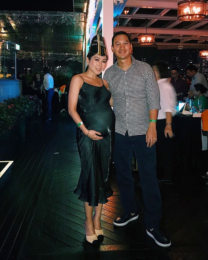 Cantiknya Rosalyndinata Gunawan, Menantu Keluarga Bakrie yang Rayakan Tahun Baru di Singapura Meski Sedang Hamil Besar