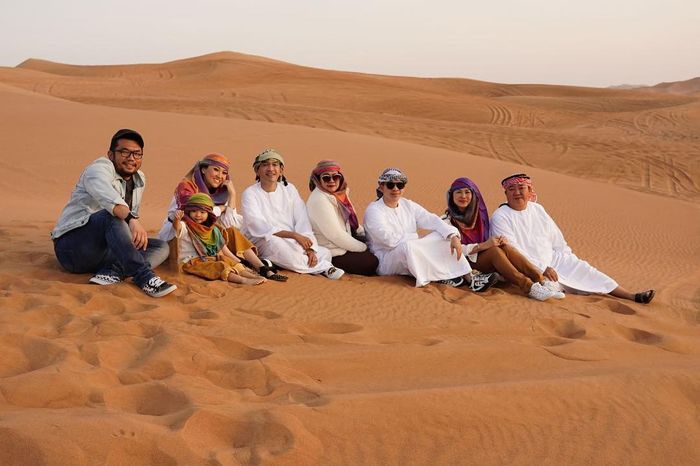 Ruben Onsu dan keluarga liburan ke Dubai