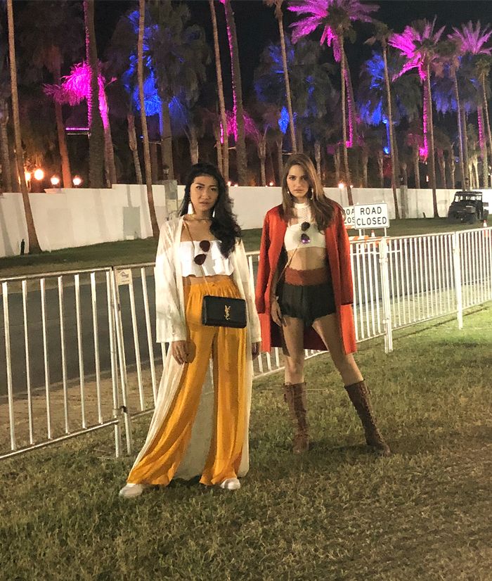 Nia dan Tere saat berada di Coachella