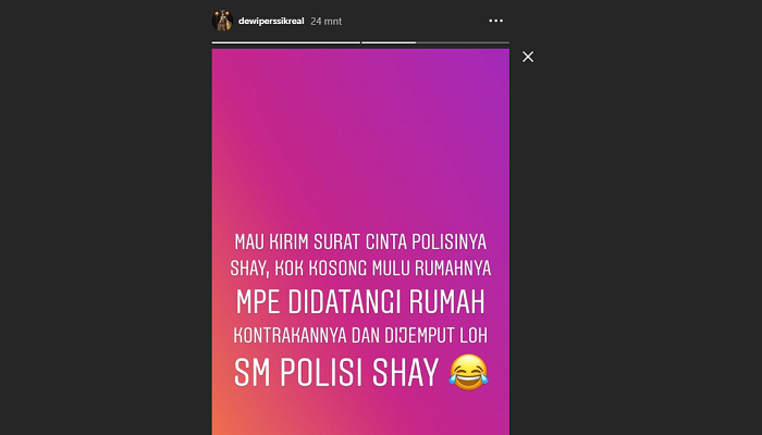 Instagram story untuk Meldi