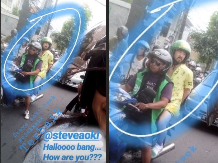 Viral DJ Steve Aoki Naik Ojek Online di Bali, Penampilan Santainya Curi Perhatian
