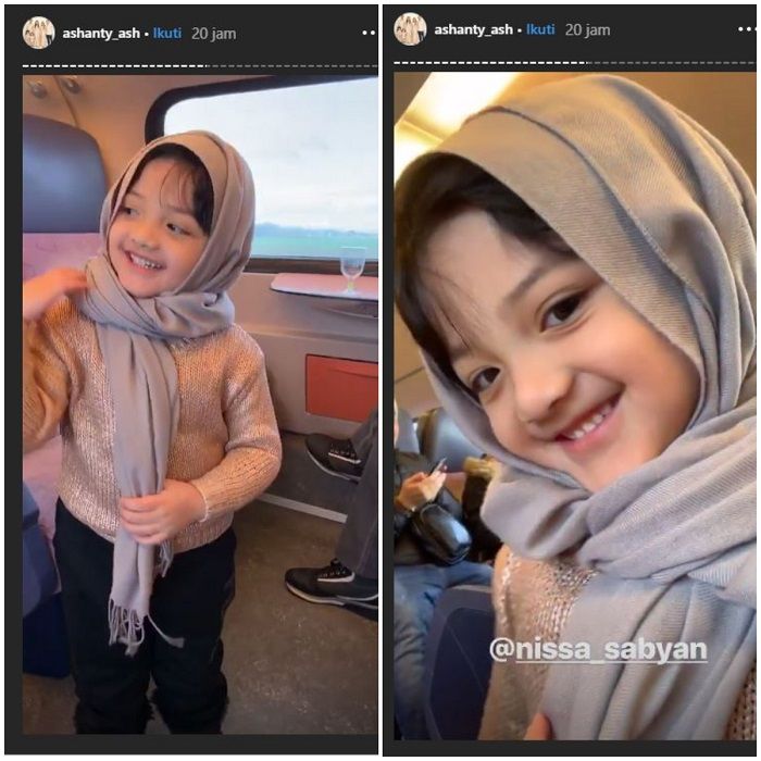 Cantiknya Arsy kenakan hijab ketika berlibur ke Eropa