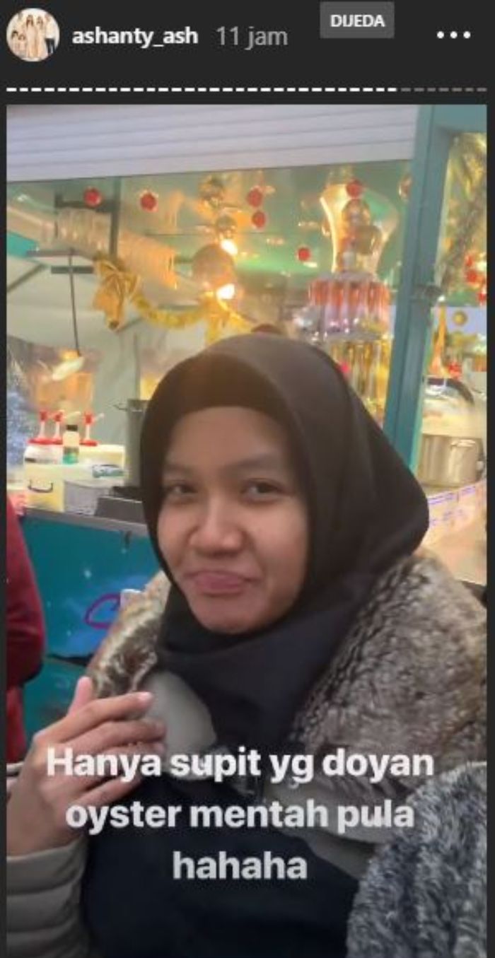 Unggahan insta story Ashanty