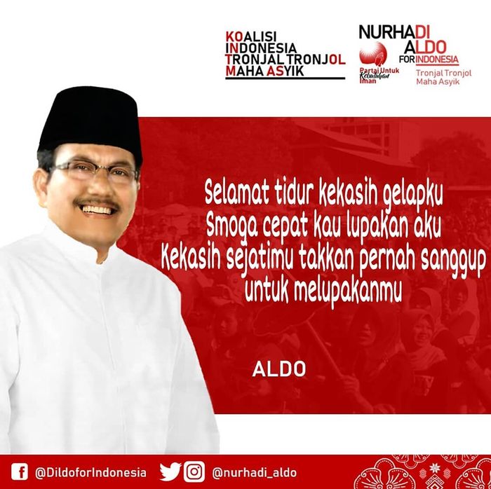 kutipan kocak dari capres cawapres fiktif, Nurhadi Aldo