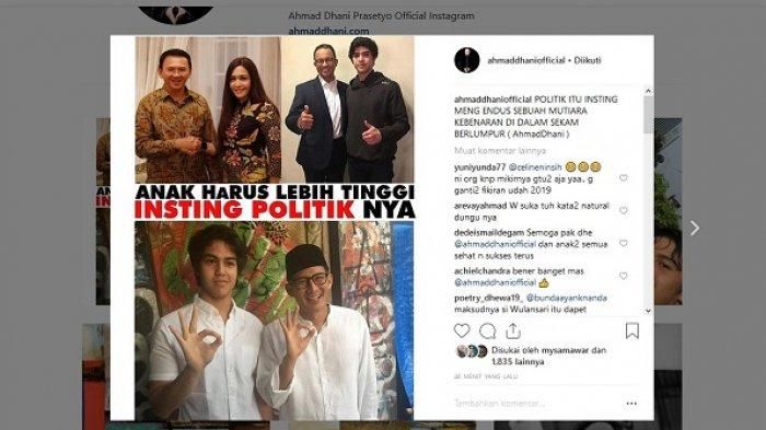 Unggahan foto instagram Ahmad Dhani yang menunjukkan ada Maia Estianty.