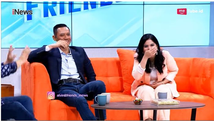 Agus Yudhoyono dan Annisa Pohan saat saling adu gombal. Mendapat Kata-kata Gombal dari Agus Yudhoyono, Annisa Pohan : Idih Gue Geli Banget Ngeliatnya
